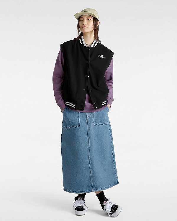 Blue Women Vans Union Denim Carpenter Skirt Canada | VN7609243