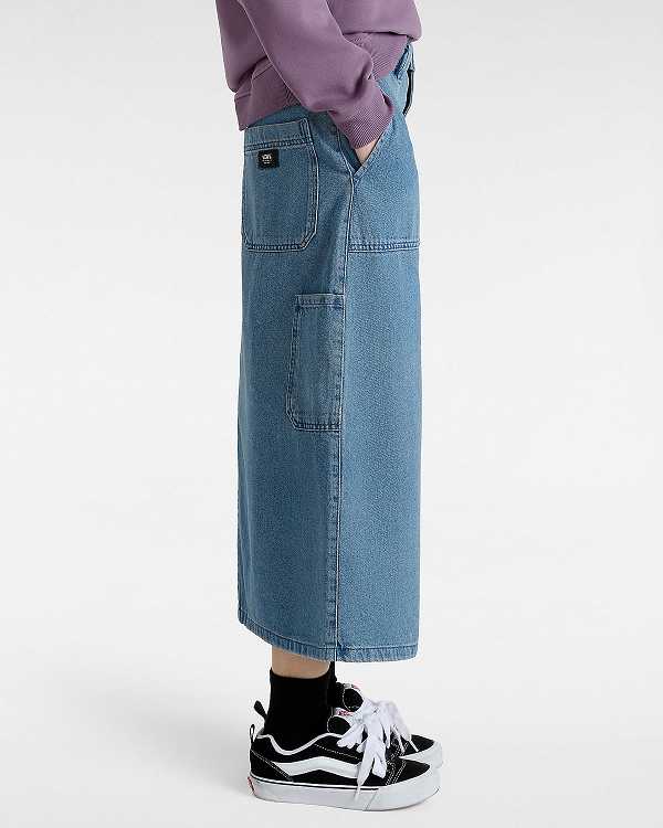 Blue Women Vans Union Denim Carpenter Skirt Canada | VN7609243