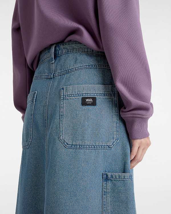 Blue Women Vans Union Denim Carpenter Skirt Canada | VN7609243
