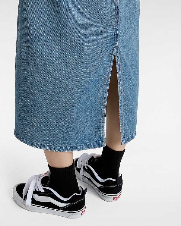 Blue Women Vans Union Denim Carpenter Skirt Canada | VN7609243