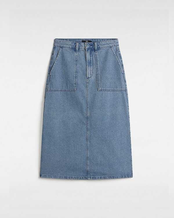 Blue Women Vans Union Denim Carpenter Skirt Canada | VN7609243
