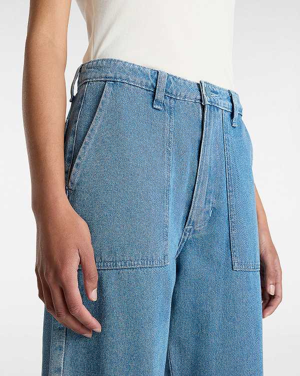 Blue Women Vans Union Relaxed Denim Carpenter Pants Canada | VN1796840