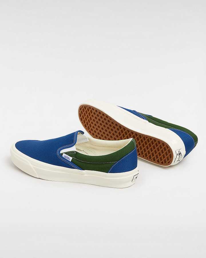 Blue / Green Women Vans Premium 98 Slip On Shoes Canada | VN9082574
