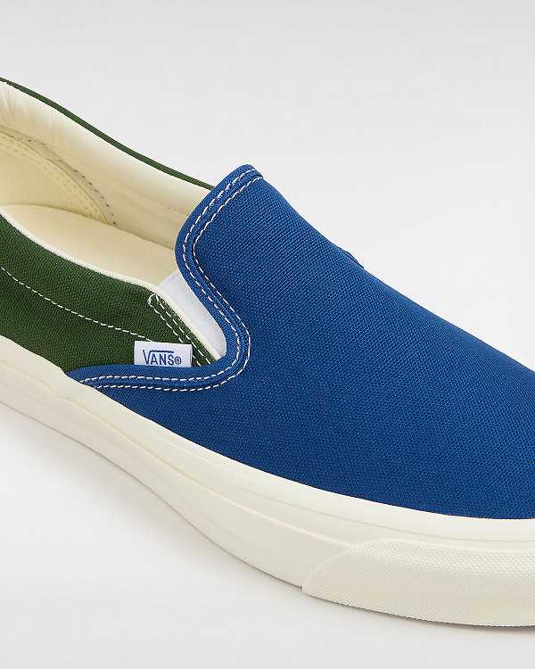 Blue / Green Women Vans Premium 98 Slip On Shoes Canada | VN9082574