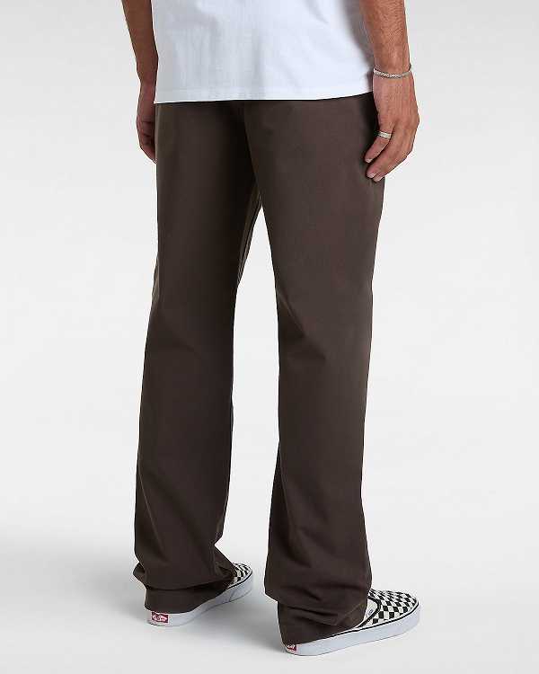 Brown Men Vans Authentic Chino Relaxed Pants Canada | VN4350986