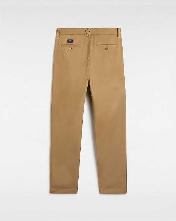 Brown Men Vans Authentic Chino Slim Pants Canada | VN4861392