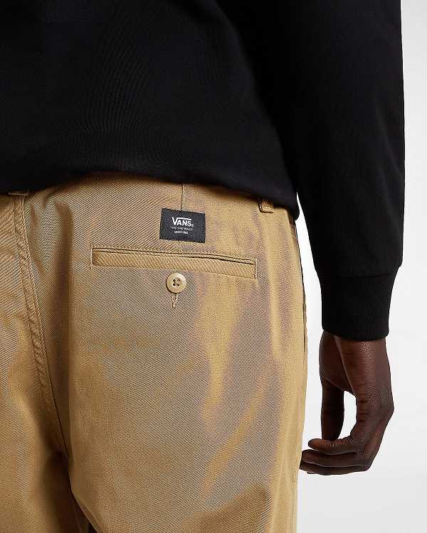 Brown Men Vans Authentic Chino Slim Pants Canada | VN4861392