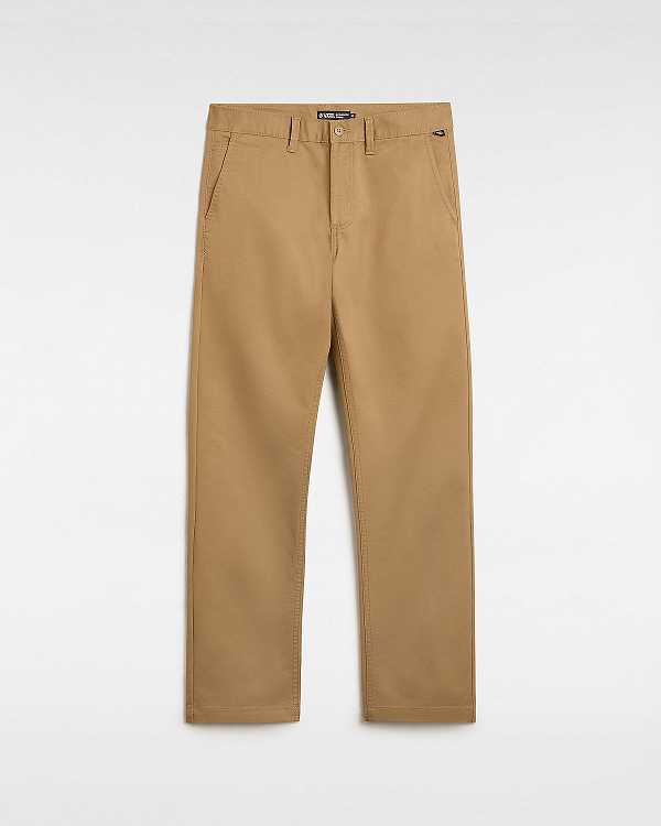 Brown Men Vans Authentic Chino Slim Pants Canada | VN4861392
