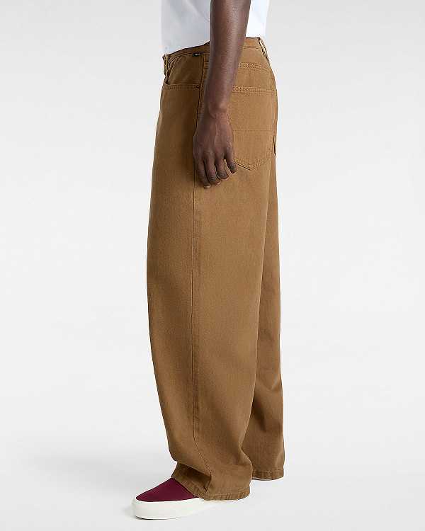 Brown Men Vans Check-5 Baggy Pants Canada | VN4708692