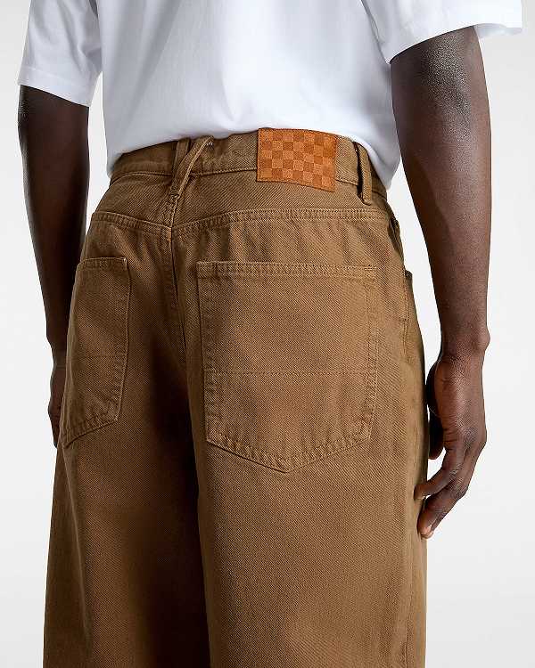 Brown Men Vans Check-5 Baggy Pants Canada | VN4708692