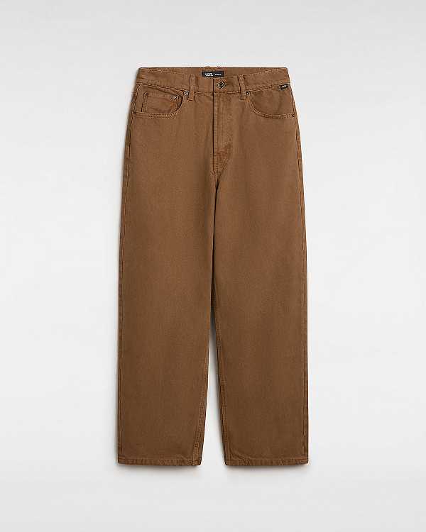 Brown Men Vans Check-5 Baggy Pants Canada | VN4708692