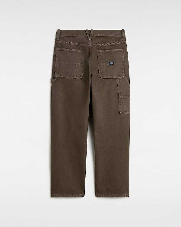 Brown Men Vans Drill Carpenter Pants Canada | VN2874065