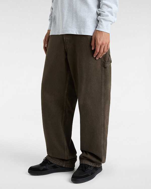 Brown Men Vans Drill Carpenter Pants Canada | VN2874065