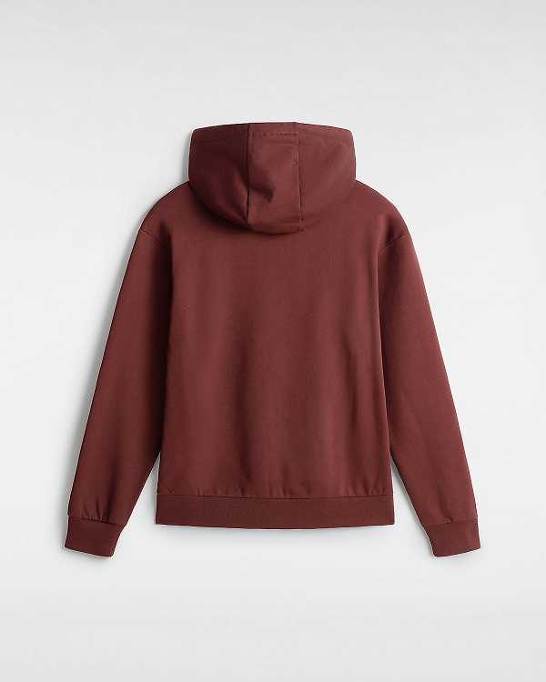 Brown Men Vans Essential Relaxed Hoodie Canada | VN0458793