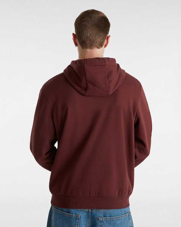Brown Men Vans Essential Relaxed Hoodie Canada | VN0458793