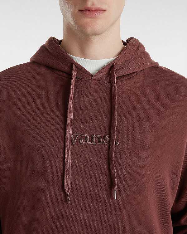 Brown Men Vans Essential Relaxed Hoodie Canada | VN0458793