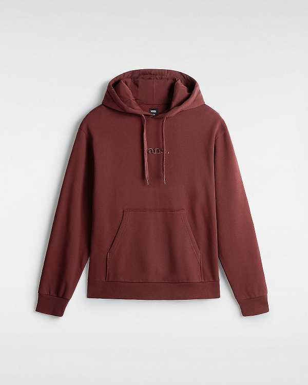 Brown Men Vans Essential Relaxed Hoodie Canada | VN0458793