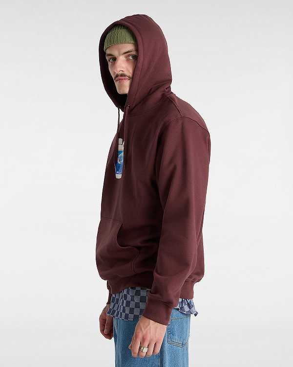 Brown Men Vans Extra Strength Loose Hoodie Canada | VN2089573