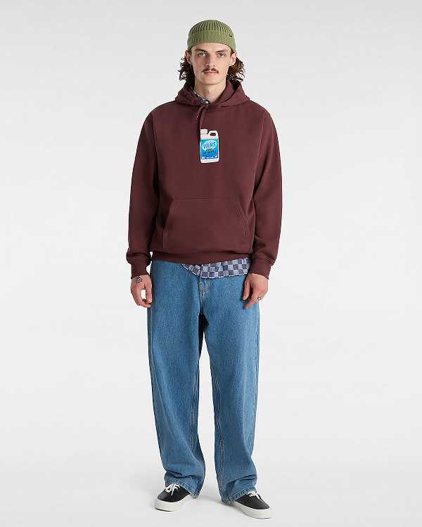 Brown Men Vans Extra Strength Loose Hoodie Canada | VN2089573