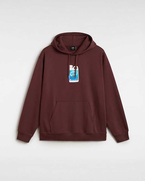 Brown Men Vans Extra Strength Loose Hoodie Canada | VN2089573