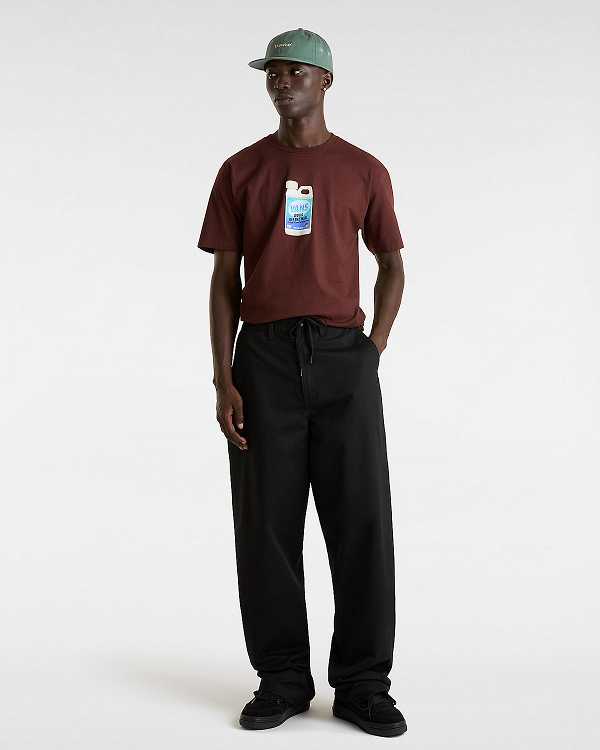 Brown Men Vans Extra Strength T Shirts Canada | VN5480132