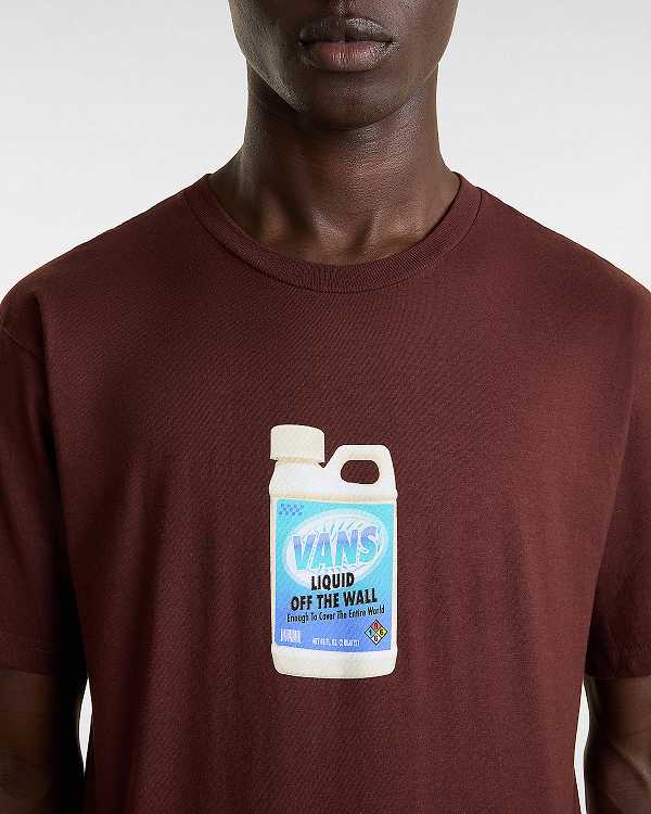 Brown Men Vans Extra Strength T Shirts Canada | VN5480132