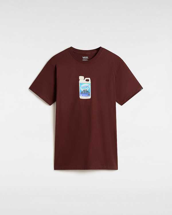 Brown Men Vans Extra Strength T Shirts Canada | VN5480132