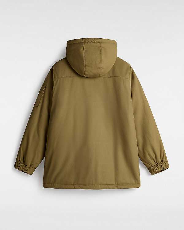 Brown Men Vans Henrique Parka Jacket Canada | VN5180976