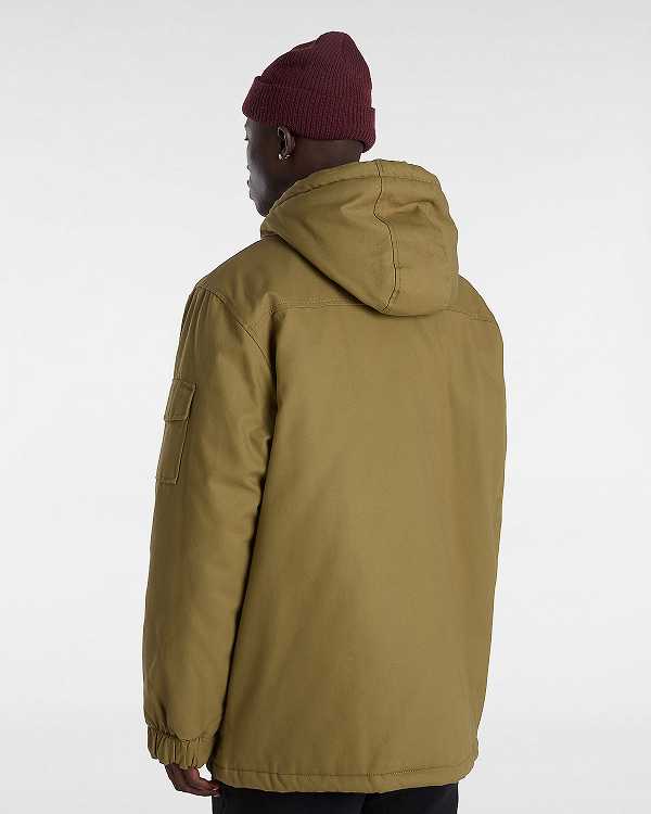Brown Men Vans Henrique Parka Jacket Canada | VN5180976