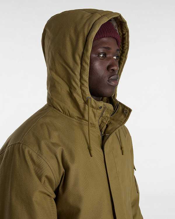 Brown Men Vans Henrique Parka Jacket Canada | VN5180976