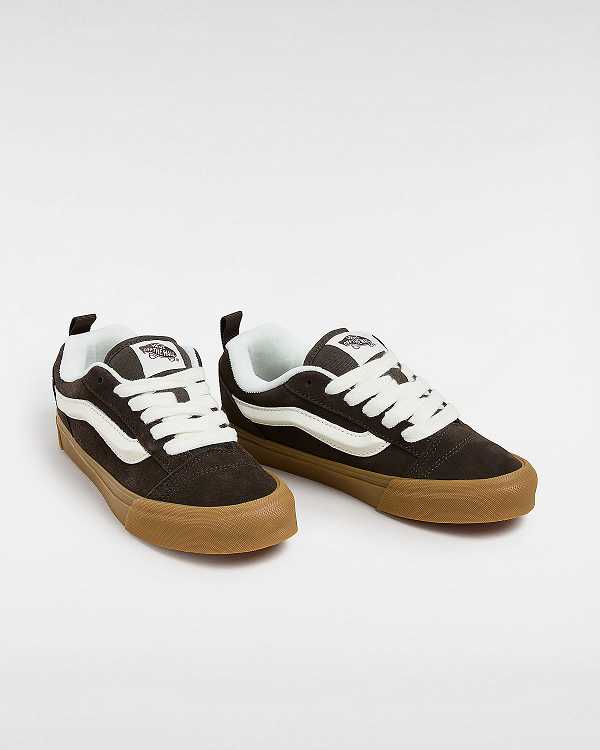 Brown Men Vans Knu Skool Sneakers Canada | VN5426871
