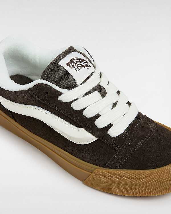 Brown Men Vans Knu Skool Sneakers Canada | VN5426871