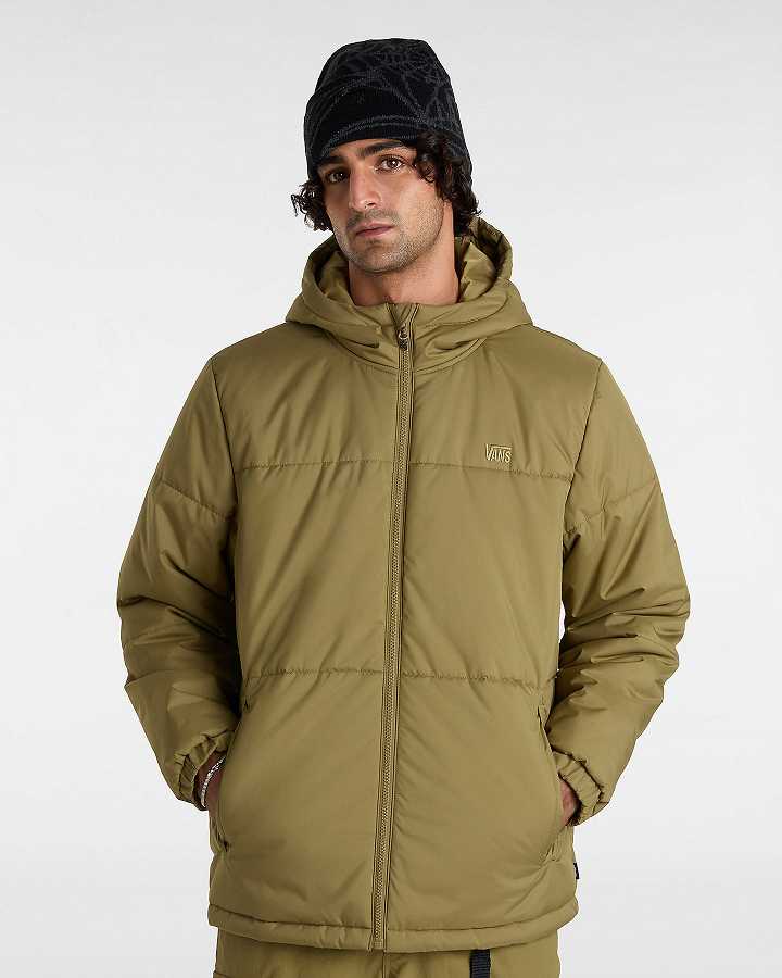 Brown Men Vans MTE Norris Puffer Jacket Canada | VN0839162