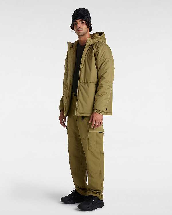 Brown Men Vans MTE Norris Puffer Jacket Canada | VN0839162