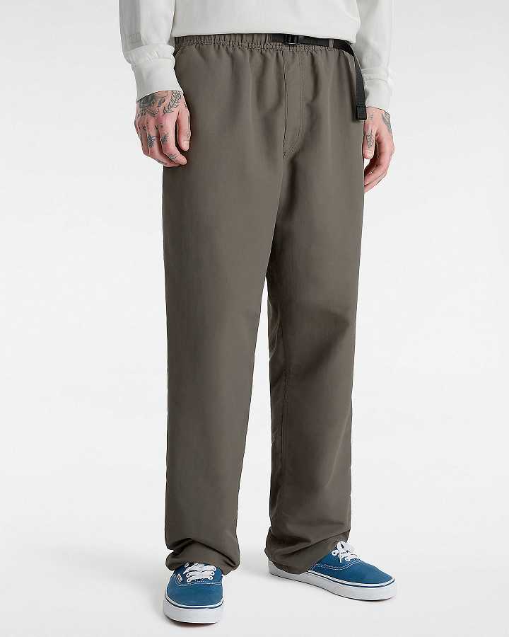 Brown Men Vans MTE Range Nylon Loose Tapered Pants Canada | VN3642951