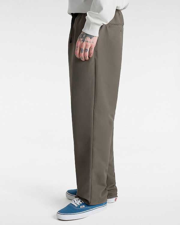 Brown Men Vans MTE Range Nylon Loose Tapered Pants Canada | VN3642951
