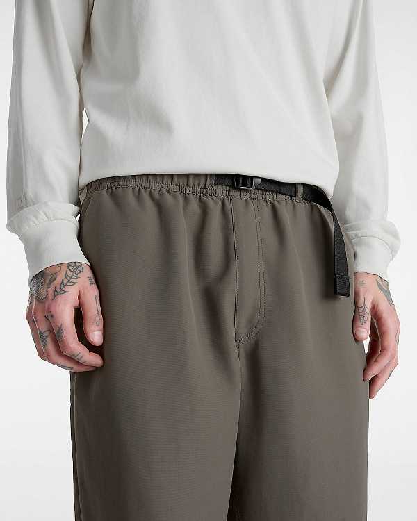 Brown Men Vans MTE Range Nylon Loose Tapered Pants Canada | VN3642951