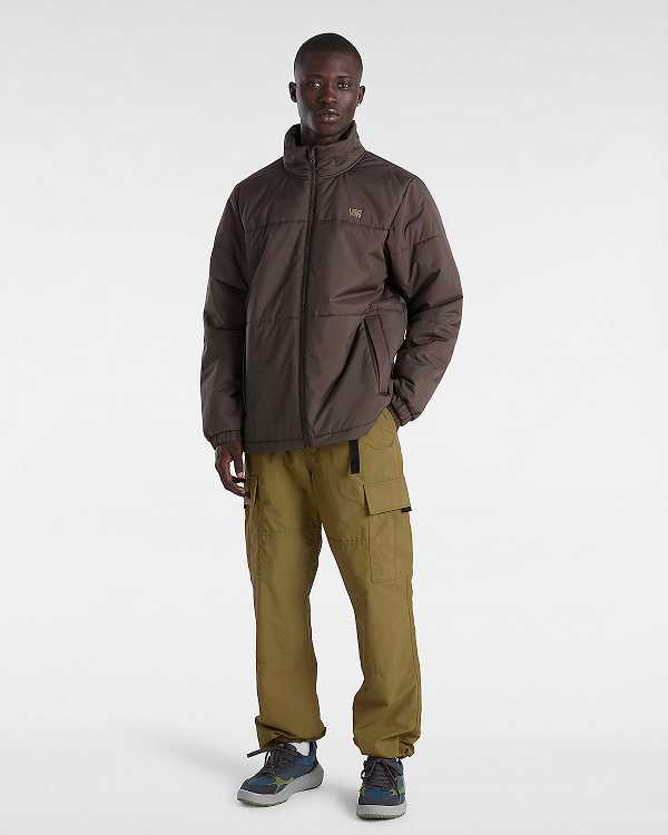 Brown Men Vans MTE Service Cargo Loose Tapered Pants Canada | VN4718302
