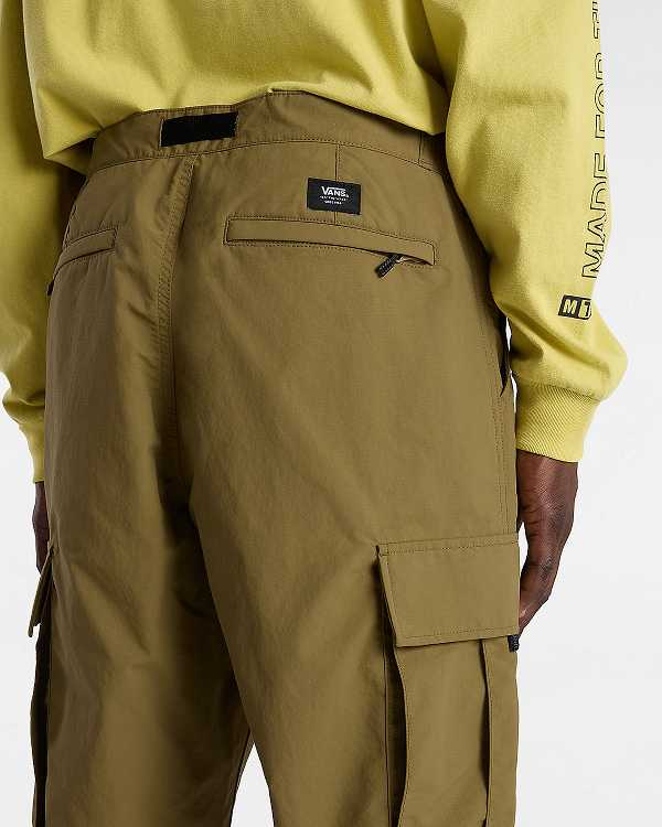 Brown Men Vans MTE Service Cargo Loose Tapered Pants Canada | VN4718302