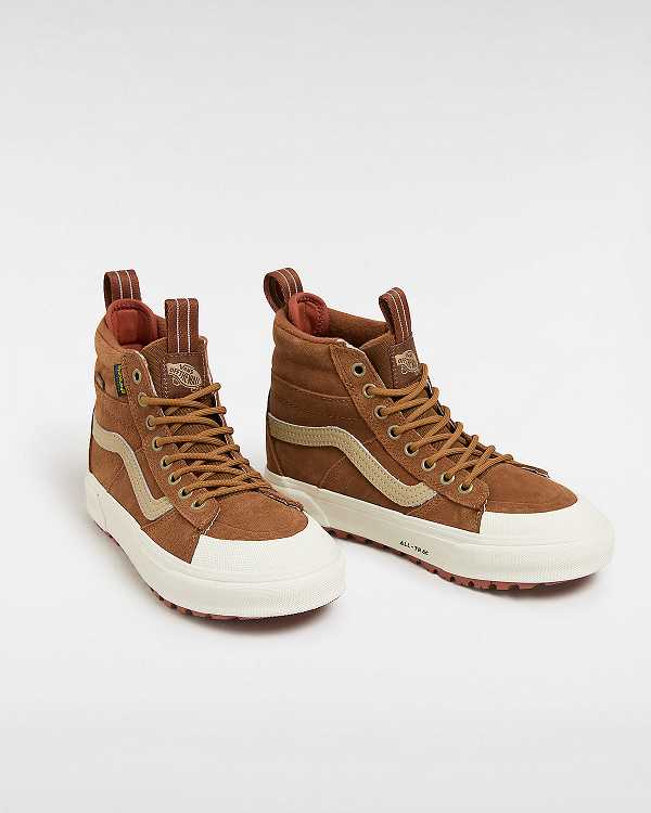 Brown Men Vans MTE Sk8-Hi Waterproof Shoes Canada | VN0237815