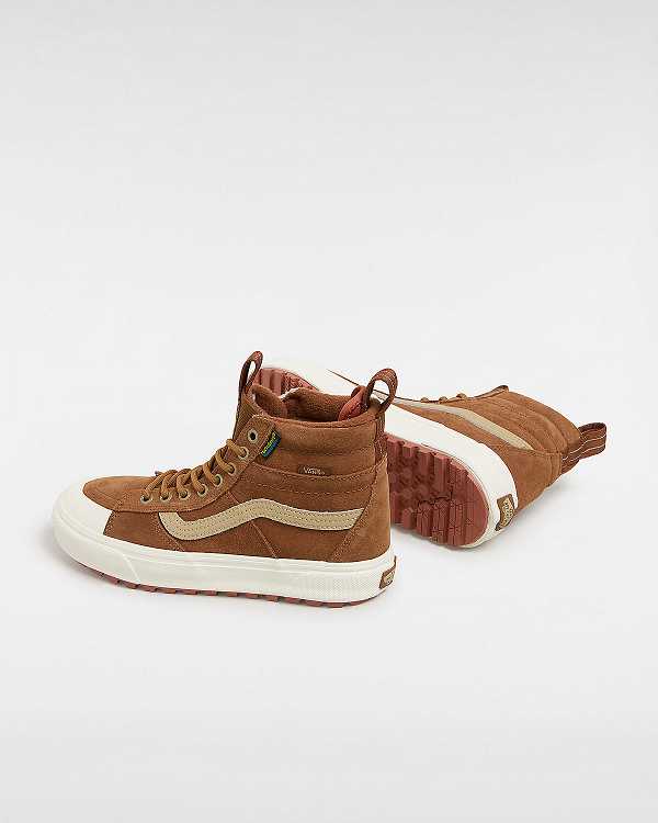 Brown Men Vans MTE Sk8-Hi Waterproof Shoes Canada | VN0237815