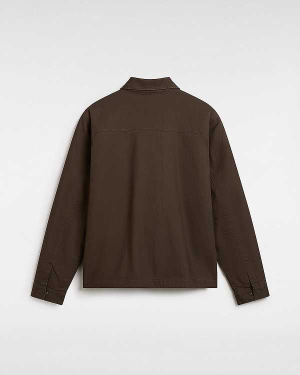 Brown Men Vans McAvoy Insulated Station Jacket Canada | VN3470895