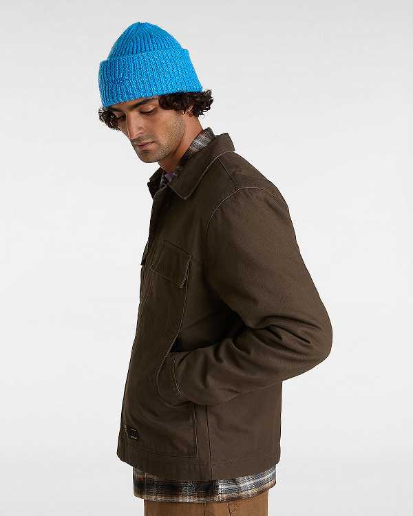 Brown Men Vans McAvoy Insulated Station Jacket Canada | VN3470895