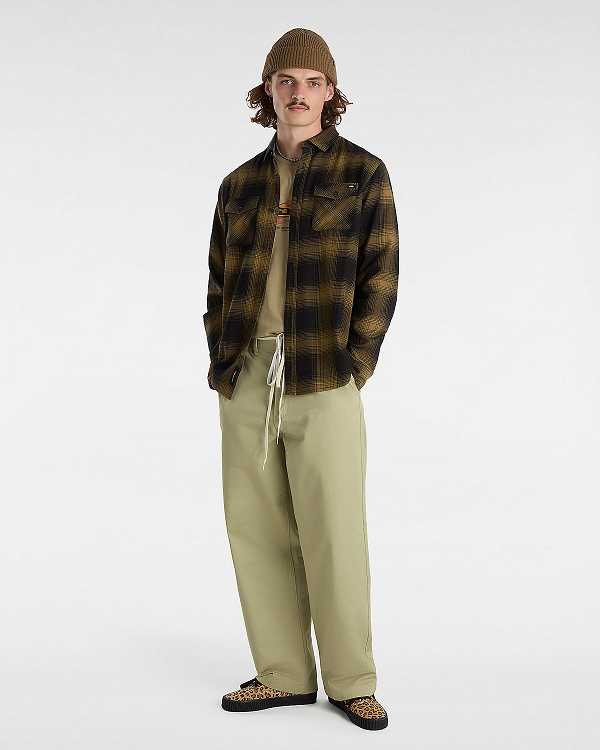 Brown Men Vans Monterey Shirts Canada | VN1960742