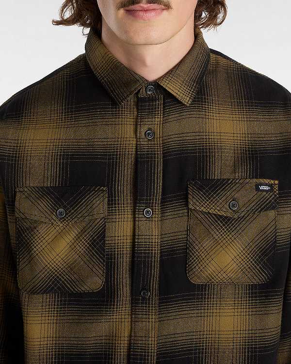 Brown Men Vans Monterey Shirts Canada | VN1960742