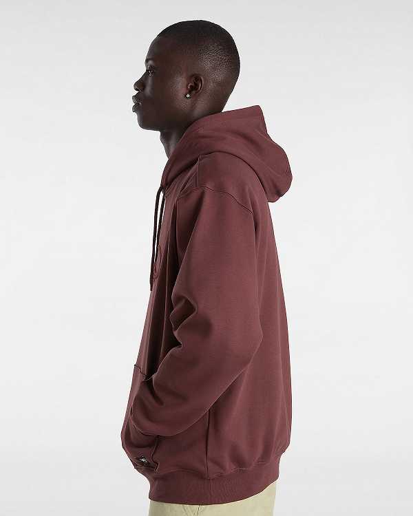 Brown Men Vans Oval Loose Hoodie Canada | VN2705138