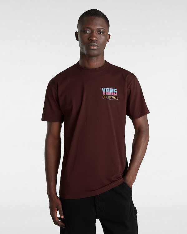 Brown Men Vans Palm Cheers Classic T Shirts Canada | VN1956304