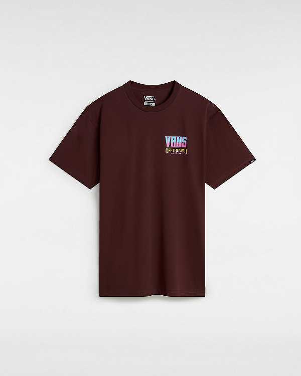 Brown Men Vans Palm Cheers Classic T Shirts Canada | VN1956304