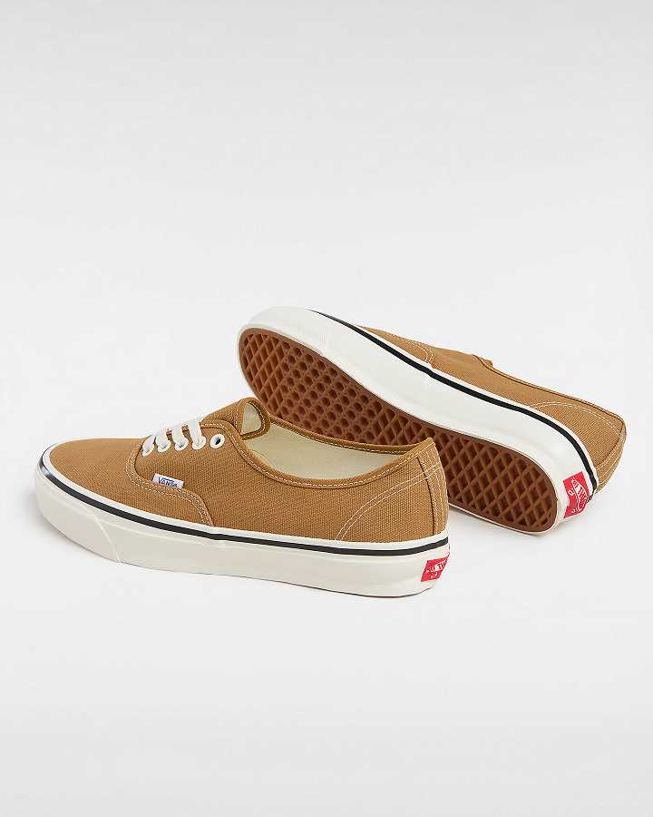 Brown Men Vans Premium Authentic 44 Duck Canvas Shoes Canada | VN6907845