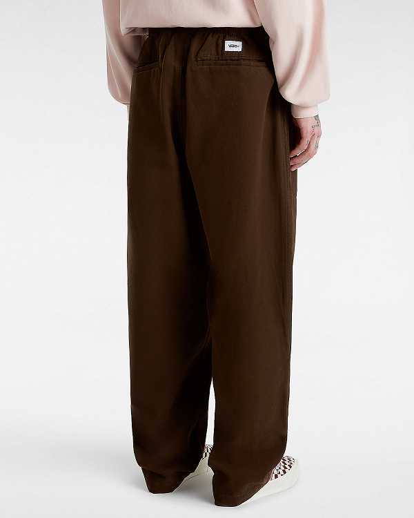 Brown Men Vans Premium Easy Trouser Pants Canada | VN7105634